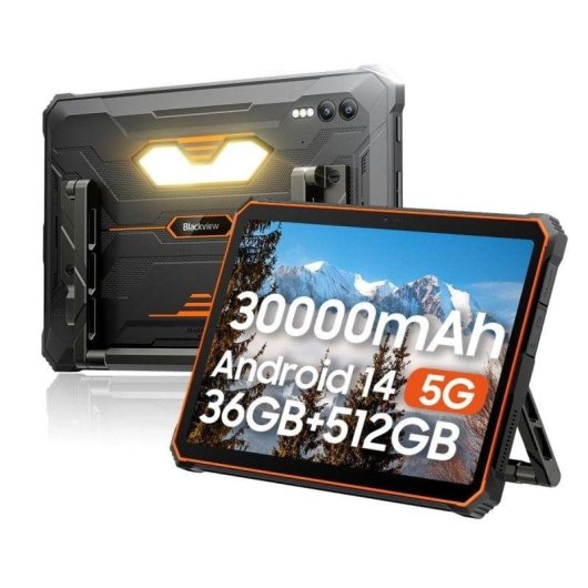 Tablet Blackview Active 10 Pro 5G 11" 36GB 512GB Naranja
