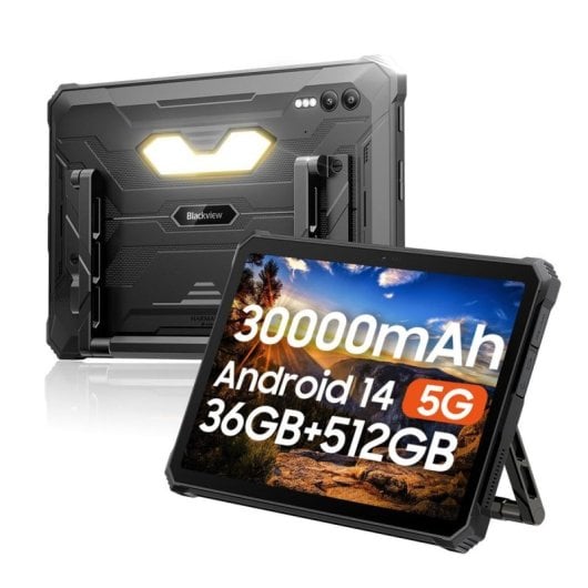 Blackview Active 10 Pro 5G 11" 12GB/512GB Tablet Rugerizada Android 14 30000mAh Negra