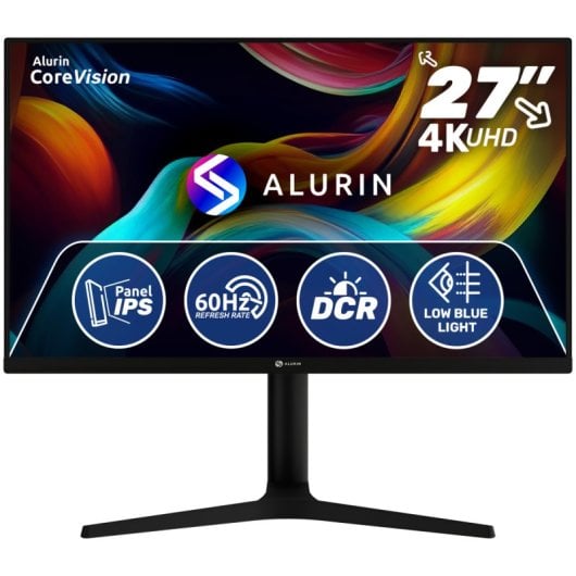 Monitor Alurin CoreVision 27" IPS 4K 60Hz Freesync Altura regulable