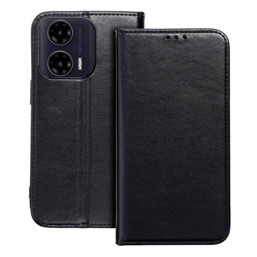Cool Funda Flip Cover para Motorola Moto G35 5G Liso Negro
