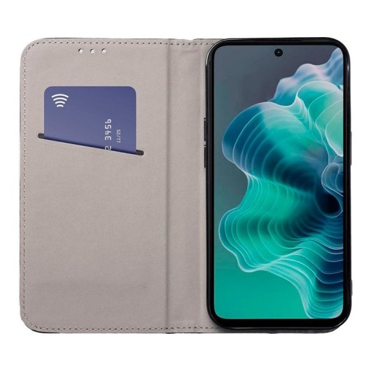 Custodia Flip Cover Cool per Motorola Moto G35 5G, colore Borgogna