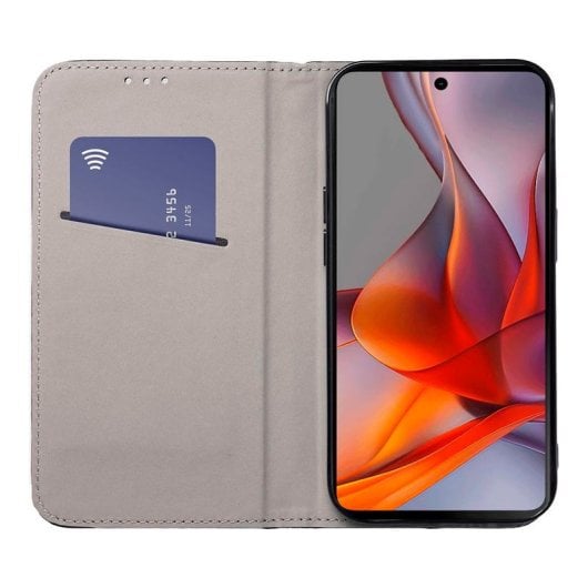 Cool Funda Flip Cover para Motorola Moto G75 5G Liso Granate