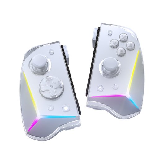 EasySMX S15 Gamepad Sem Fios 1300mAh USB-C com NFC e RGB para Nintendo Switch Branco