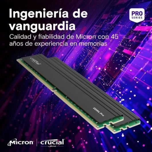 Crucial Pro DDR4 3200MHz 64GB 2x32GB CL22 Intel XMP 2.0