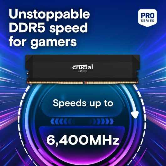 Crucial Pro OC DDR5 6400 MHz 32 GB 2 x 16 GB CL38 Intel XMP 3.0 und AMD EXPO