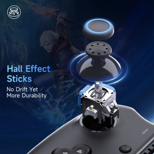 EasySMX M15 Gamepad Inalámbrico Bluetooth 400mAh Negro para Nintendo Switch / iOS / Android