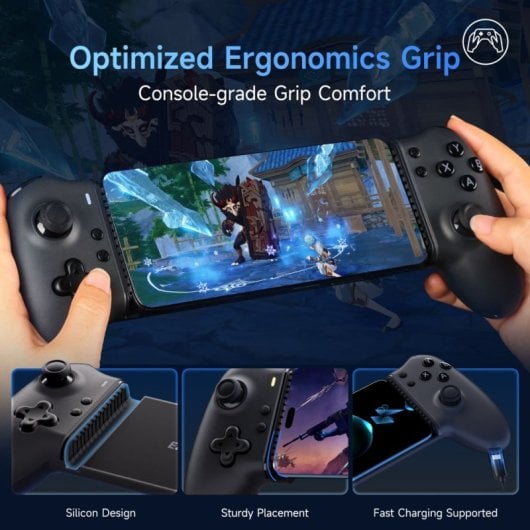 EasySMX M15 Gamepad Inalámbrico Bluetooth 400mAh Negro para Nintendo Switch / iOS / Android