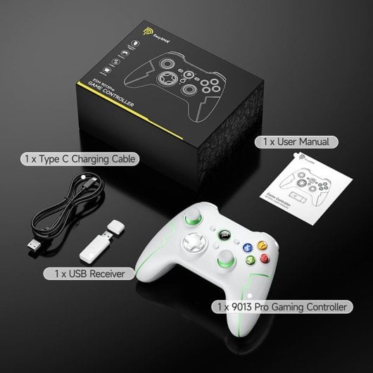 EasySMX 9013 Pro Gamepad Sem Fios Bluetooth/2.4GHz para PC/Switch/Android/iPhone/iPad Preto
