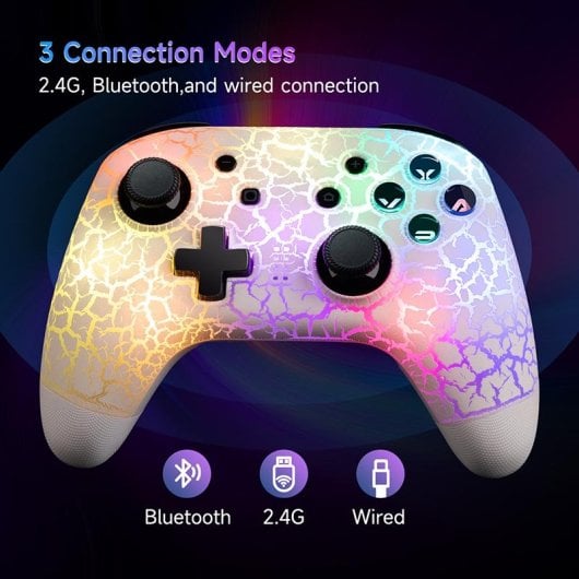 EasySMX ESM-9124 Gamepad wireless Bluetooth/2,4 GHz Dragon per Nintendo Switch/PC/Android/iOS