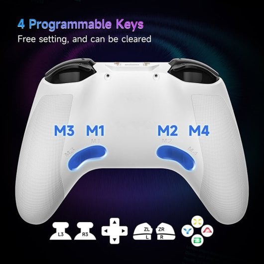 EasySMX ESM-9124 Gamepad wireless Bluetooth/2,4 GHz Dragon per Nintendo Switch/PC/Android/iOS