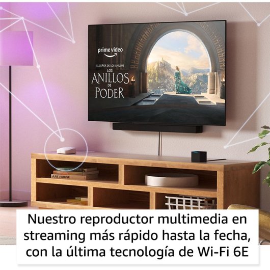 Amazon Fire TV Cube Reproductor Multimedia 4K Ultra HD 16 GB 7.1 Canales Wifi Negro