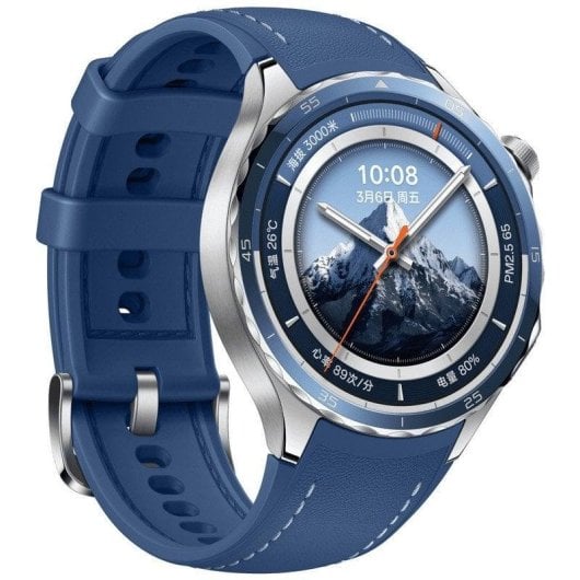 Oppo Watch X2 Bluetooth GPS NFC 47mm AMOLED Bleu M Étanche IP68 SpO2 ECG Pulsomètre