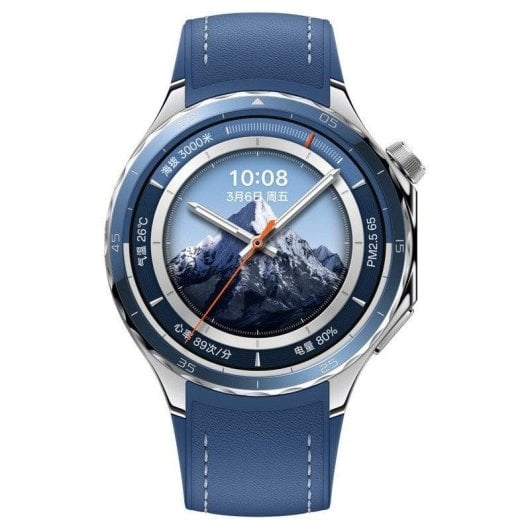 Oppo Watch X2 Bluetooth GPS NFC 47mm AMOLED Bleu M Étanche IP68 SpO2 ECG Pulsomètre