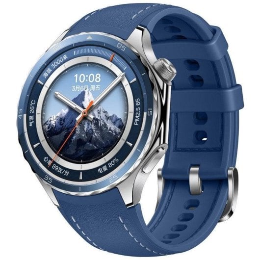 Oppo Watch X2 Bluetooth GPS NFC 47mm AMOLED Bleu M Étanche IP68 SpO2 ECG Pulsomètre