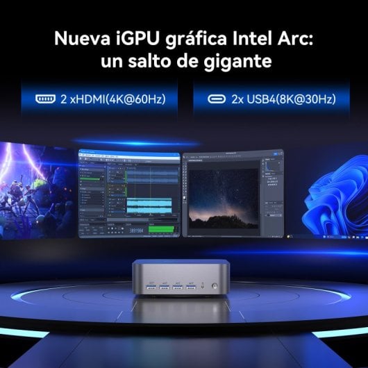 Mini PC GEEKOM GT1 Mega Intel Core Ultra 5 125H/32 Go/SSD 1 To