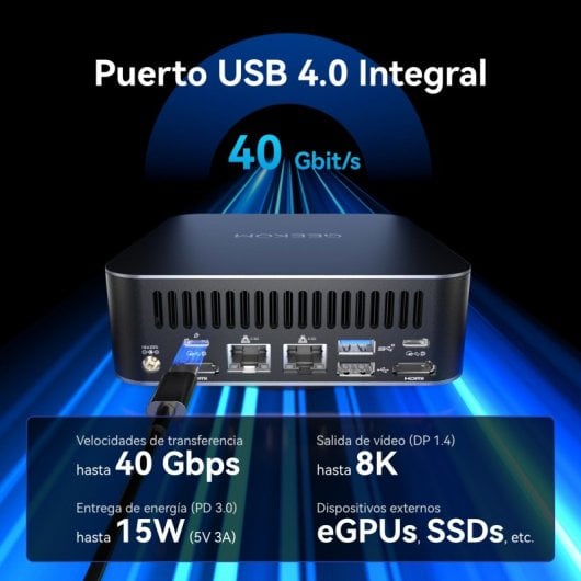 Mini PC GEEKOM GT1 Mega Intel Core Ultra 5 125H/32 Go/SSD 1 To
