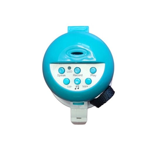 Klack Mini Megáfono Digital para Hablar, Grabar, Reproducir, Sirena Blanco