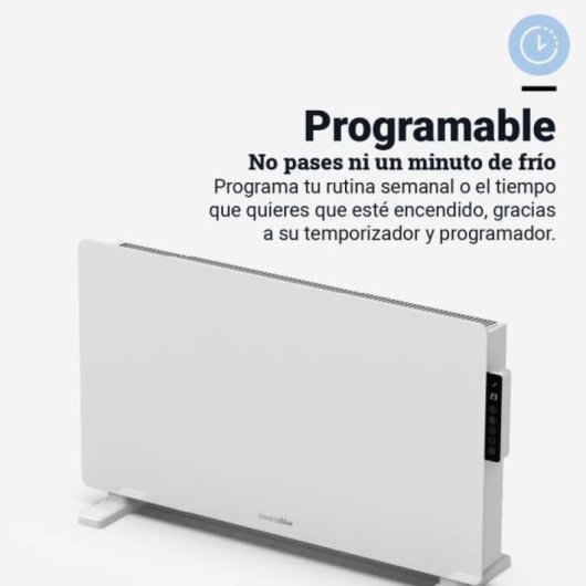 Universal Blue Belle Mare 7020W Calefactor Panel De Cristal 2000w Wifi Blanco