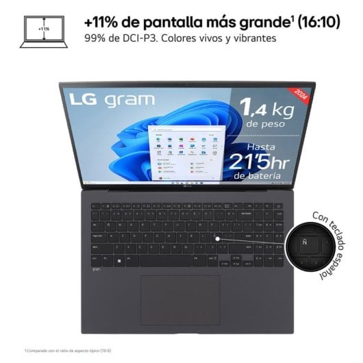 LG Gram 17 17Z90S Intel Evo Core Ultra 7 155H/16GB/1TB SSD/17"