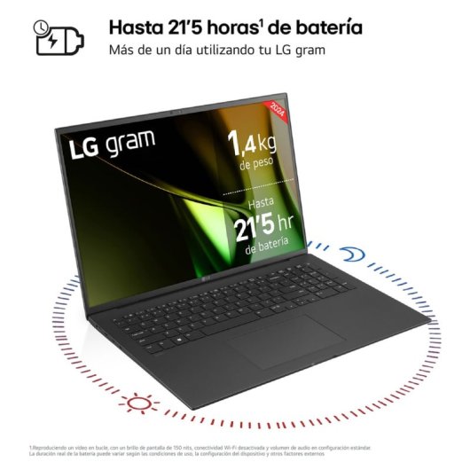 LG Gram 17 17Z90S Intel Evo Core Ultra 7 155H/16GB/1TB SSD/17"