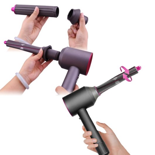 Klack Secador Rizador Moldeador de Nueva Generación High Speed Hairdresser Negro con Accesorios