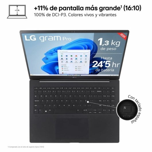 LG gram Pro OLED 16Z90SP-A Intel Core Ultra 7 155H/32GB/1TB SSD/16"