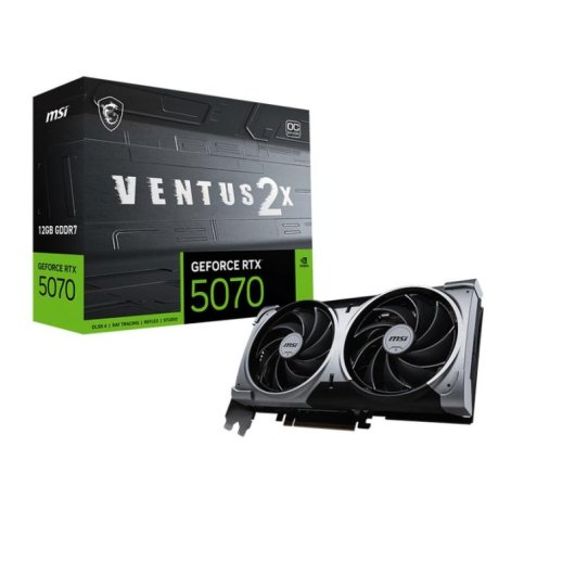 Placa gráfica MSI GeForce RTX 5070 VENTUS 2X OC 12GB GDDR7 Reflex 2 RTX AI DLSS4