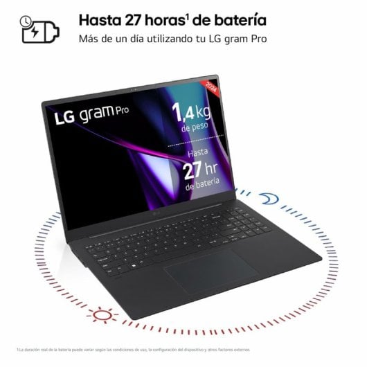 LG gram Pro 17Z90SP-E Intel Evo Core Ultra 7 155H/32GB/1TB SSD/RTX 3050/17"