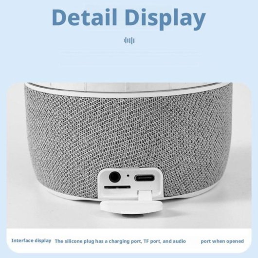 Klack Lámpara Altavoz Bluetooth Medusa con Luz LED Brillante Radio FM/Tarjeta TF