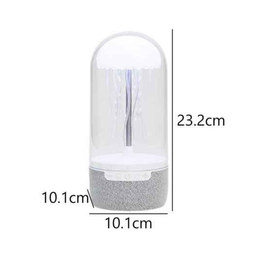 Klack Lámpara Altavoz Bluetooth Medusa con Luz LED Brillante Radio FM/Tarjeta TF