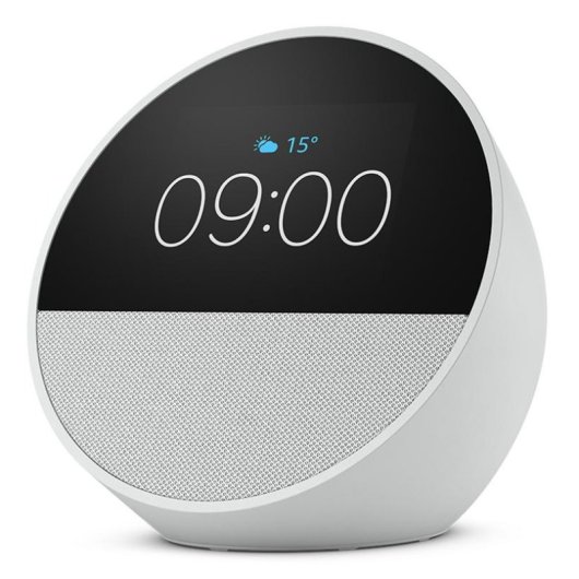 Lautsprecher Amazon Echo Spot Weiß mit Alexa, WLAN, 2,1W, Touchscreen