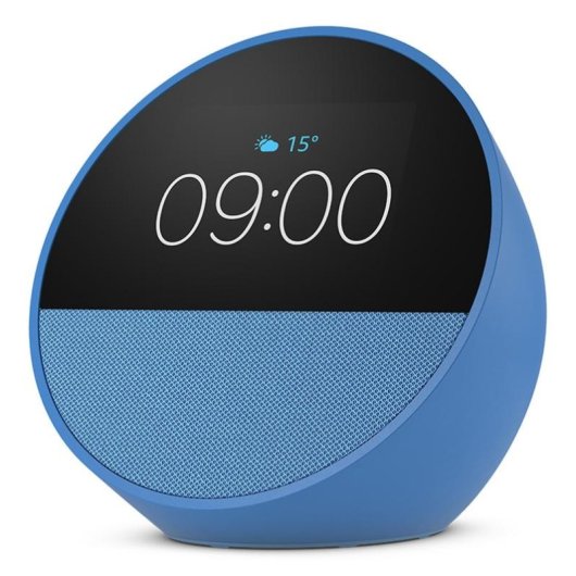 Neuer intelligenter Wecker Amazon Echo Spot mit hochwertigem Sound und Alexa Blue