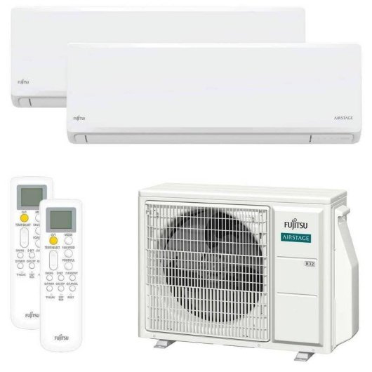 Climatiseur Multi-split 2x1 Fujitsu ASY3525U11MI-KN 2,50 3,40 kW A+++ Réversible Wi-Fi
