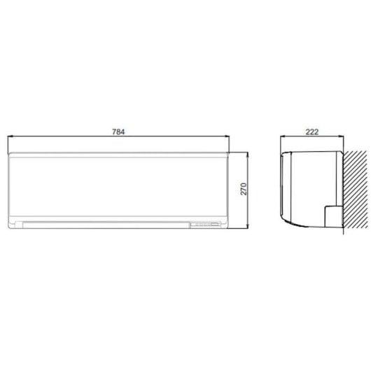 Fujitsu ASY3525U11MI-KN Aire Acondicionado Multisplit 2x1 Bomba de Calor Wi-Fi 2150/2924 Frigorías