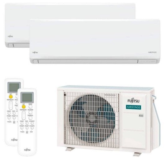 Fujitsu ASY25U2MI-KN Aire Acondicionado Multisplit 2x1 con Bomba de Calor Wi-Fi 2150/2150 Frigorías