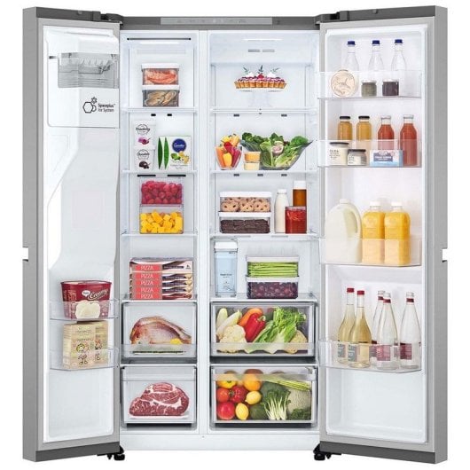 LG GSLC41PYPE Frigorífico Americano Side By Side sin Toma de Agua 641L E Inox Antihuellas