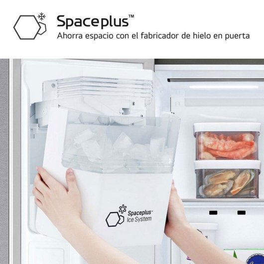LG GSLC41PYPE Frigorífico Americano Side By Side sin Toma de Agua 641L E Inox Antihuellas