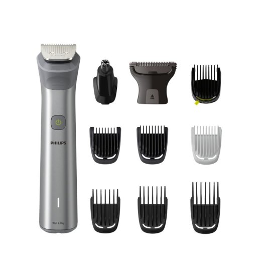 Philips Series 5000 MG5930/15 Recortadora para Cara, Cabeza y Cuerpo Plata + 11 Accesorios