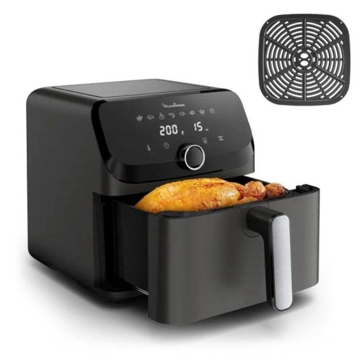 Airfryer Moulinex Easy Fry Mega EZ855HF0 7,5L 2020W Grande Capacité Programmes Automatiques