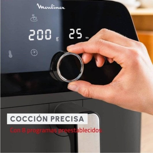 Fritadeira de Ar Moulinex Easy Fry Mega 7.5L 2020W 8 Programas LCD