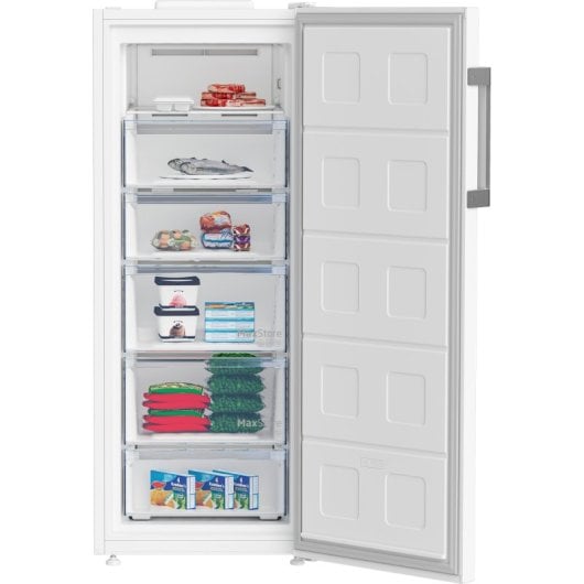Congélateur vertical Beko B3RFNE274W Classe E 1,515 m Blanc
