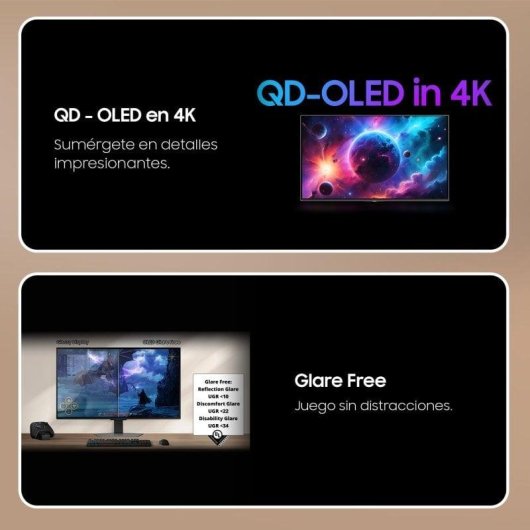 Écran PC Samsung Odyssey OLED G8 LS32FG816SUXEN 32'' Ultra HD 4K 240Hz OLED HDR400 FreeSync Premium Pro 0,03ms