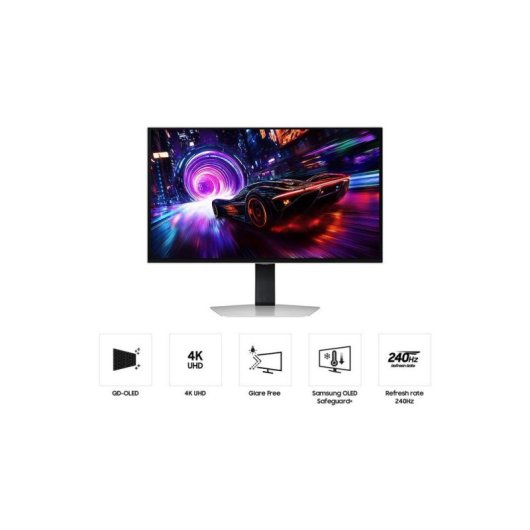 Écran PC Samsung Odyssey OLED G8 LS32FG816SUXEN 32'' Ultra HD 4K 240Hz OLED HDR400 FreeSync Premium Pro 0,03ms