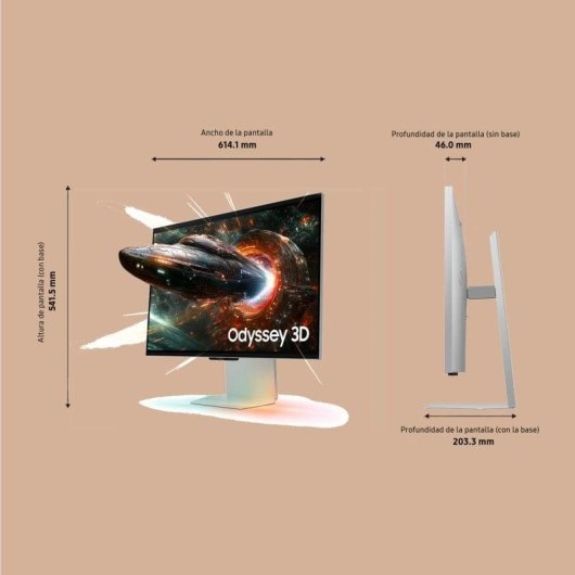 Monitor PC Samsung Odyssey 3D LS27FG904XUXEN 27" UltraHD 4K 165Hz IPS 1ms FreeSync Premium