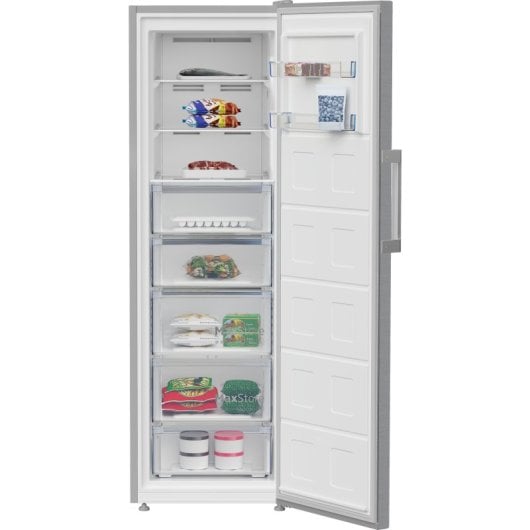 Congélateur vertical Beko B3RFNE314XB Classe E 1,86 m Gris