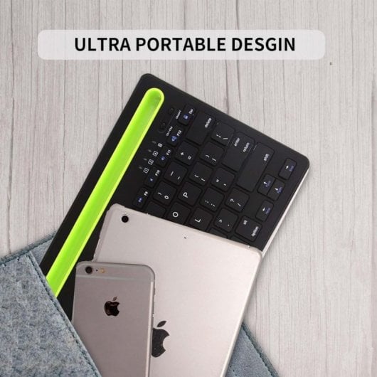 Klack Teclado Multidispositivo Recargable Bluetooth de 2 Canales en Español (Incluye Ñ) Negro