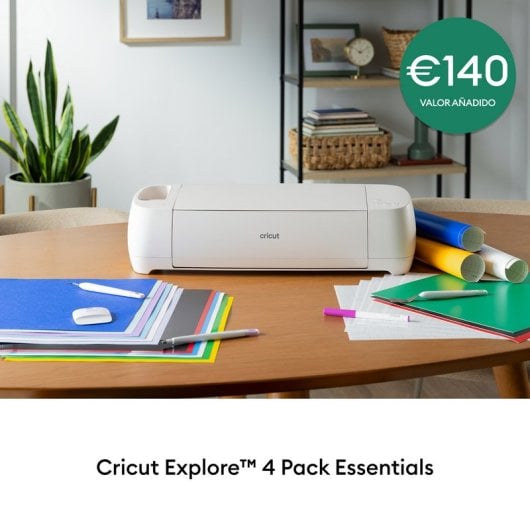 Cricut Explore 4 Máquina de Corte Inteligente + Pack Esencial