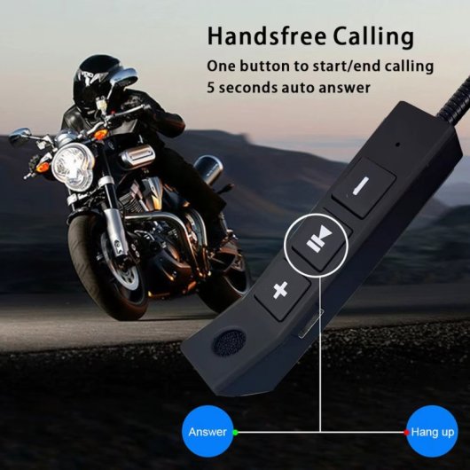 Klack Auriculares Inalámbricos Bluetooth para Casco de Motocicleta Negros
