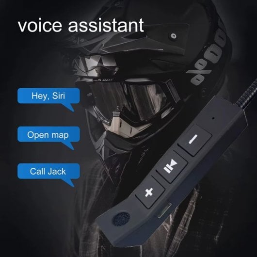 Klack Auriculares Inalámbricos Bluetooth para Casco de Motocicleta Negros
