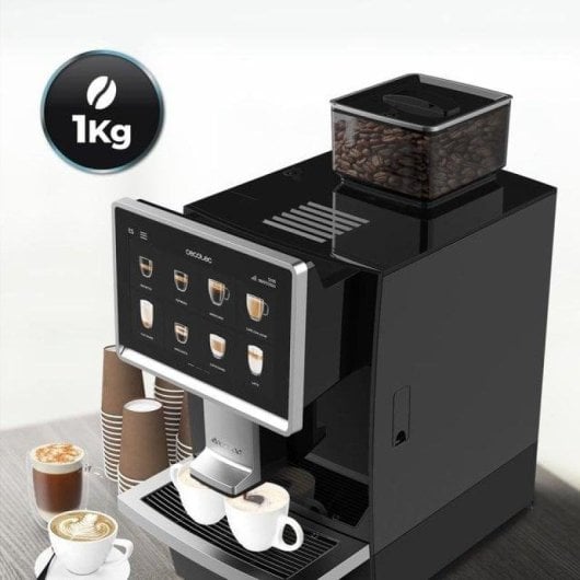 Cafeteira Superautomática Cecotec Cremmaet Coffice 2L 15 bares ecrã tátil e 26 bebidas